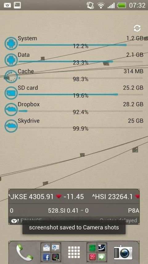 Storage Widget+ screenshot 1