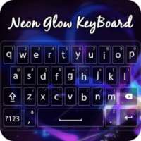 Neon Blue Keyboard