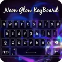 Neon Blue Keyboard on 9Apps