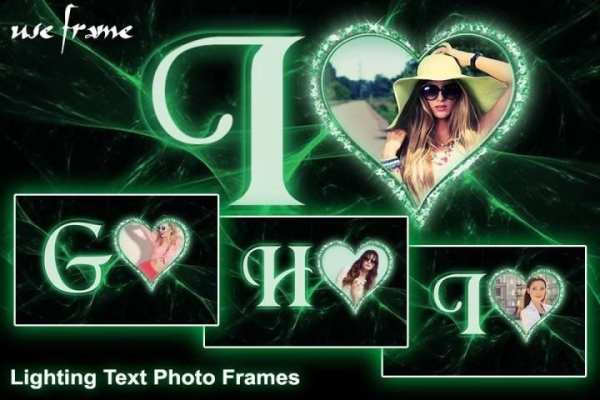 Lighting Text Photo Frame screenshot 6