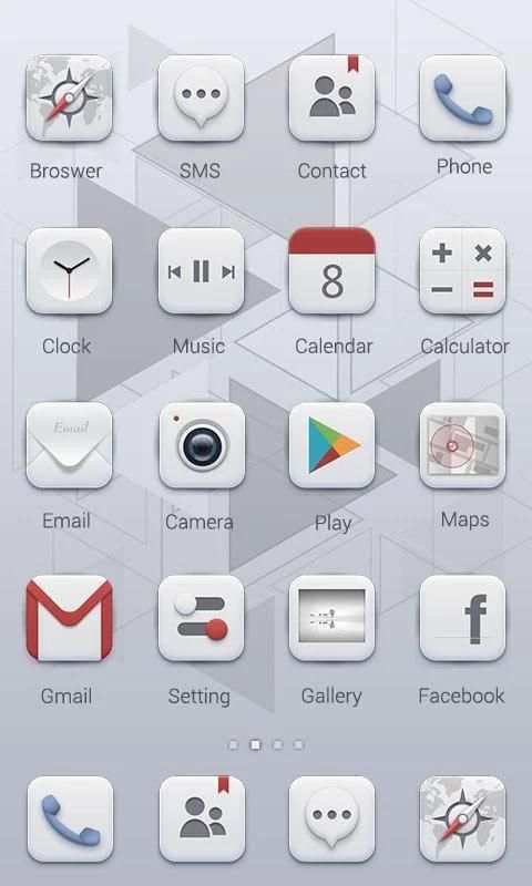 Pale Theme - ZERO Launcher screenshot 2