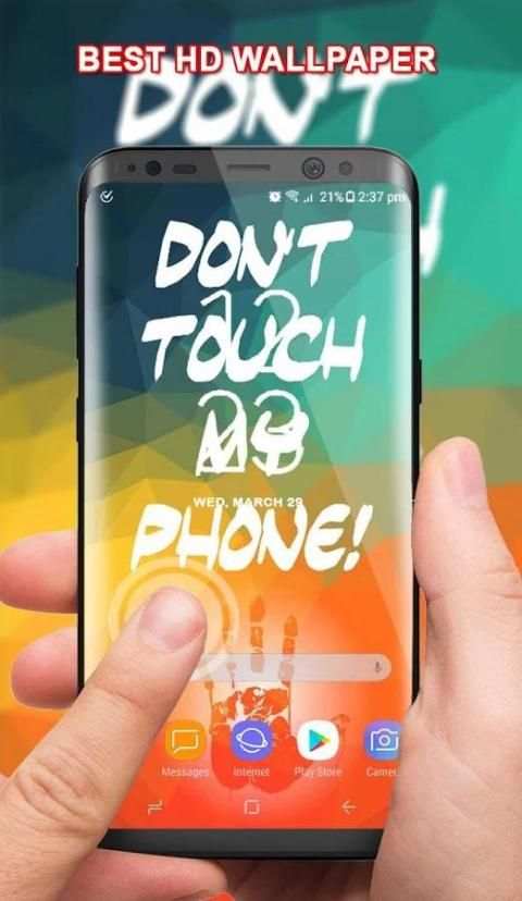Don't Touch My Phone Wallpaper Custom Maker Poster 3 تصوير الشاشة