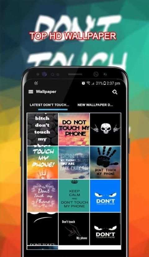 Don't Touch My Phone Wallpaper Custom Maker Poster 1 تصوير الشاشة