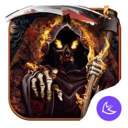 Flames Hell Moloch-APUS Launcher theme