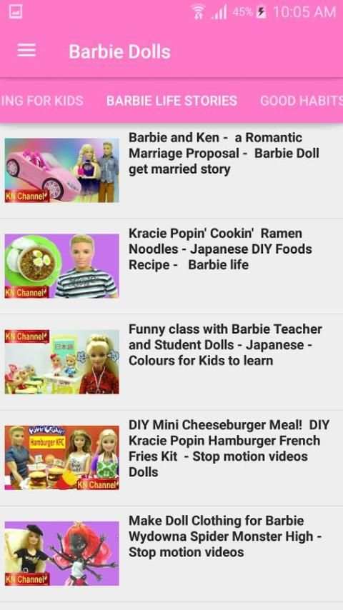 KN Channel Barbie Dolls screenshot 3