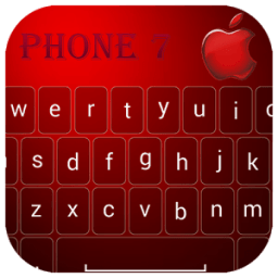 Keyboard for Phone 7 red أيقونة