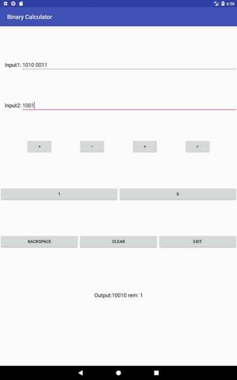 Binary Calculator 6 تصوير الشاشة