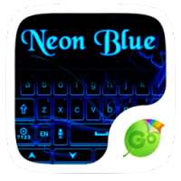 Neon Blue GO Keyboard Theme on 9Apps
