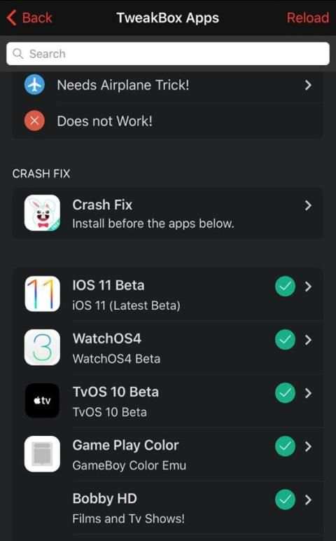Tweakbox 1 تصوير الشاشة
