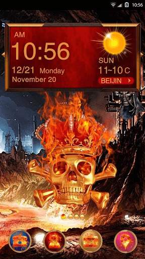 Череп Тема Hola Launcher screenshot 1