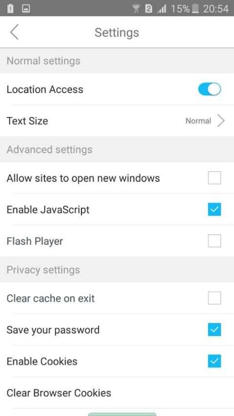 Web Browser for Android 1 تصوير الشاشة