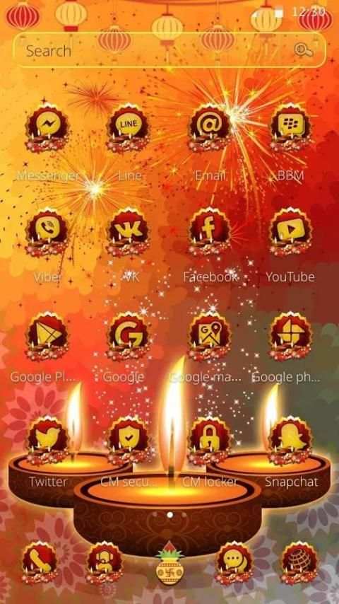 Happy and Shubh Deewali Theme screenshot 2