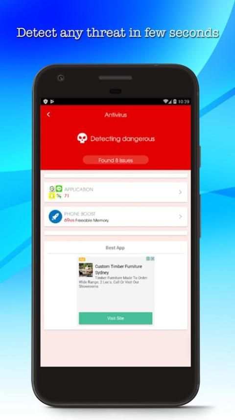 Antivirus Cleaner For Android & App Locker Pattern screenshot 5