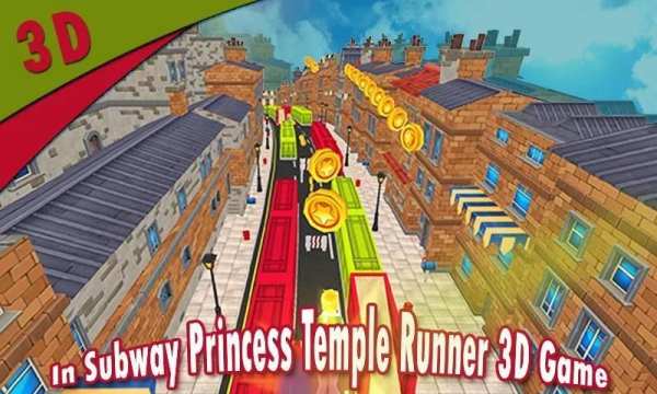 In Subway Princess Run Temple Runner 3D Game 1 تصوير الشاشة