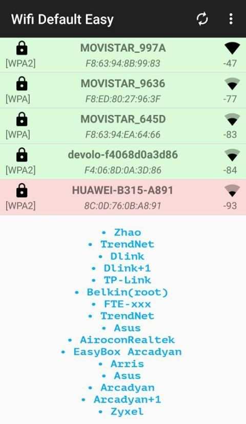 Wifi Default Easy screenshot 5