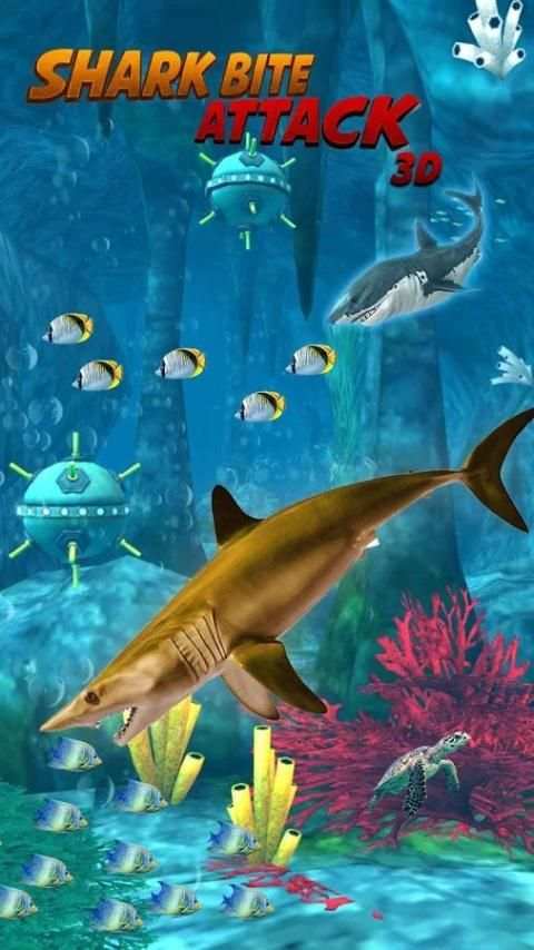 Shark Bite Attack 3D-Shark Games स्क्रीनशॉट 6