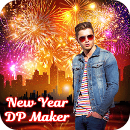 New Year DP Maker: New Year Frame, GIF أيقونة
