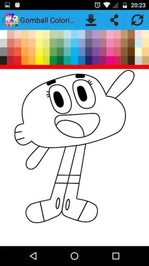 gom ball coloring game скриншот 1
