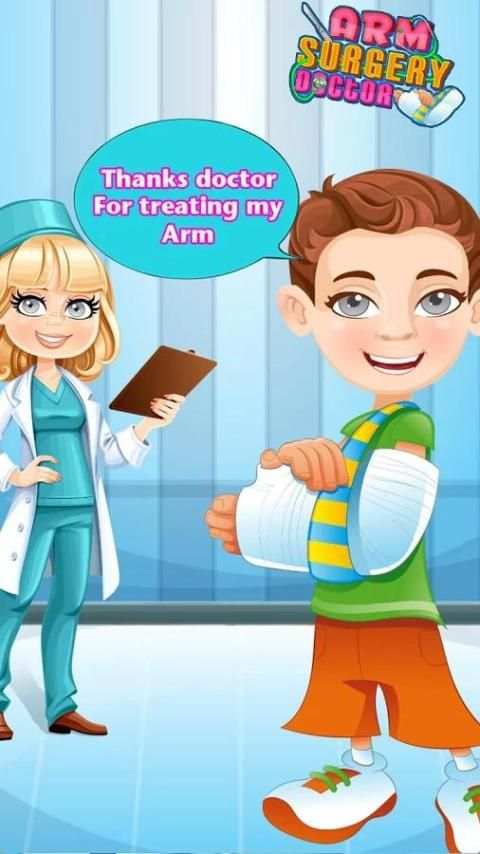 Arm Surgery Doctor Operation 2 - Hospital Dash скриншот 1