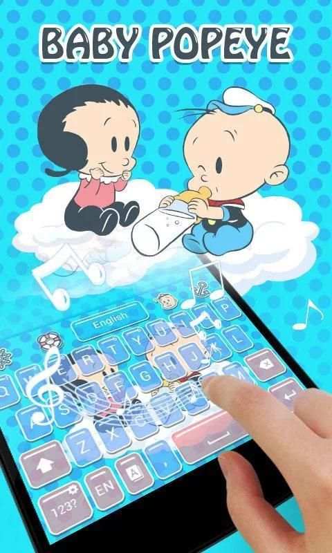 Baby Popeye GO Keyboard Theme screenshot 2