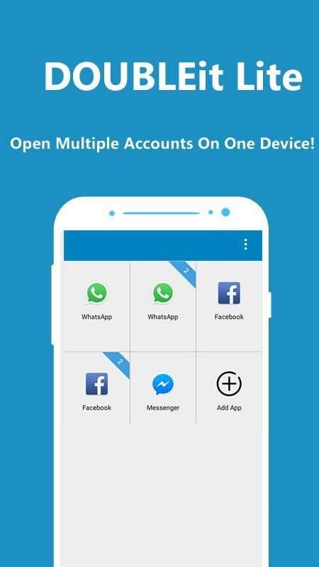DOUBLEit Lite - Multiple Accounts & Dual App screenshot 2