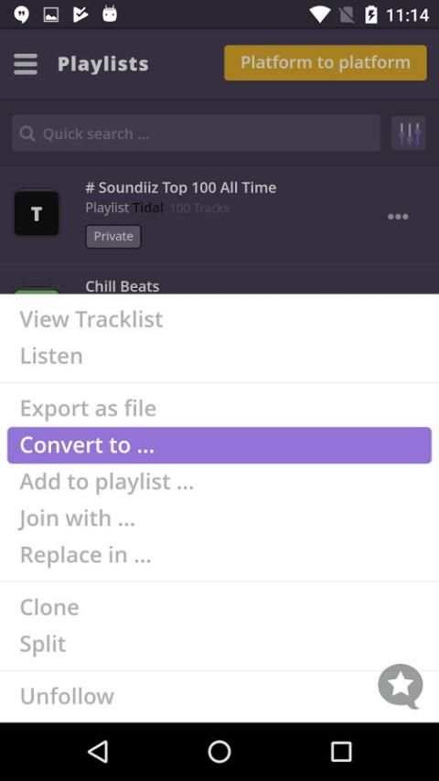 Soundiiz: transfer your playlists скриншот 18
