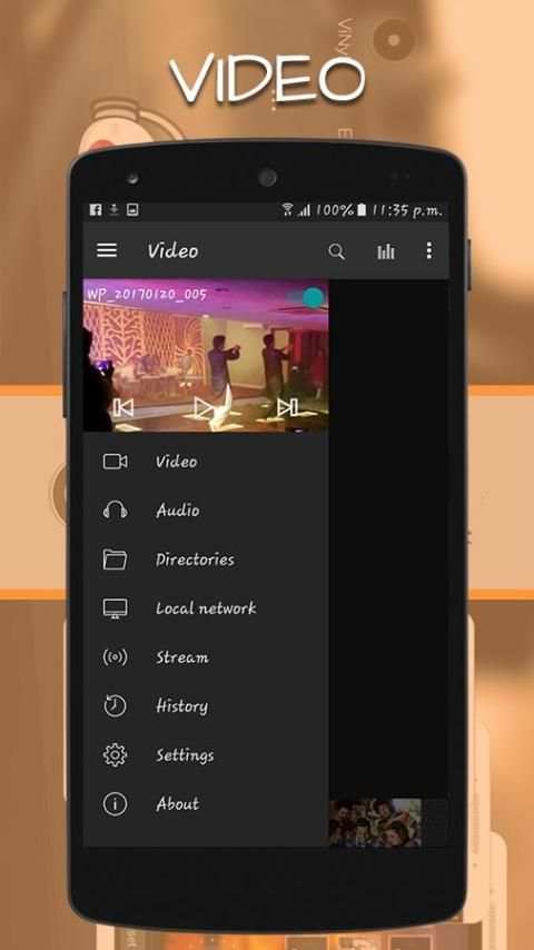 Music Mp3 Video Player 2017 screenshot 5
