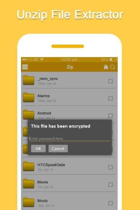 Unzip, Zip File Extractor скриншот 2