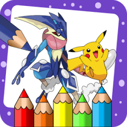 Coloring Book for greninja poke أيقونة