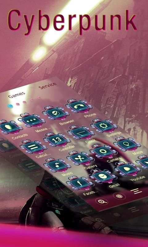 Cyberpunk GO Launcher screenshot 1