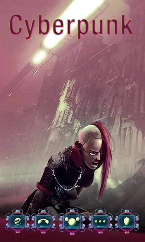 Cyberpunk GO Launcher screenshot 6