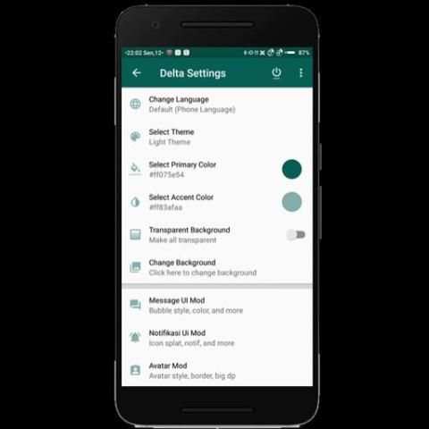 DELTA BBM TEMA WHATSAPP screenshot 2