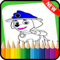 Paw Coloring Book Patrol go on 9Apps