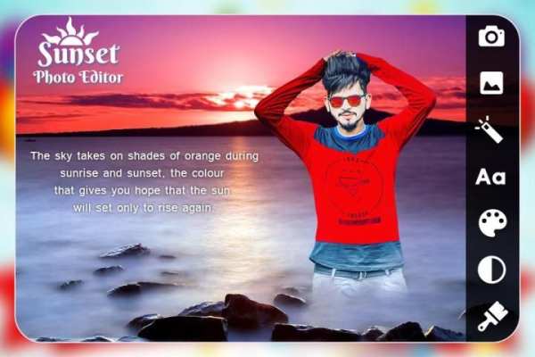 Sunset Photo Editor 3 تصوير الشاشة