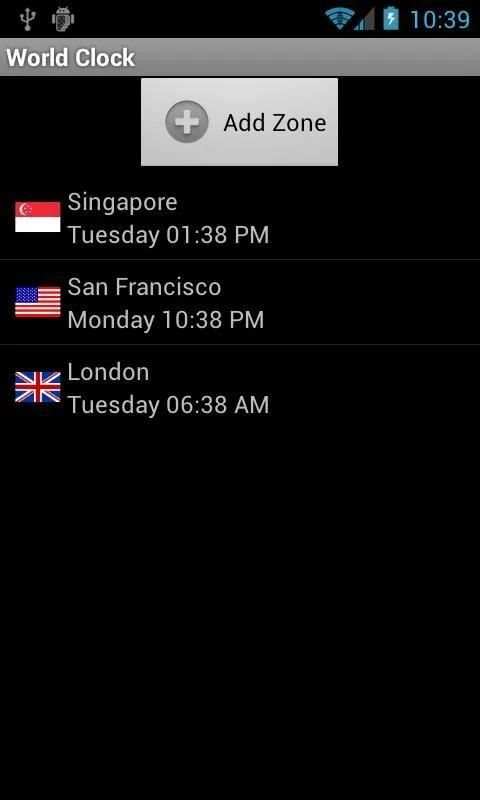 World Clock screenshot 3
