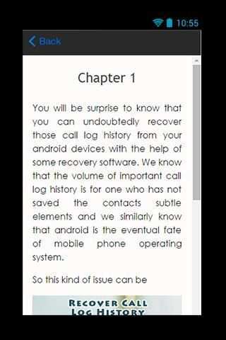 Recover Call Log History Guide screenshot 2