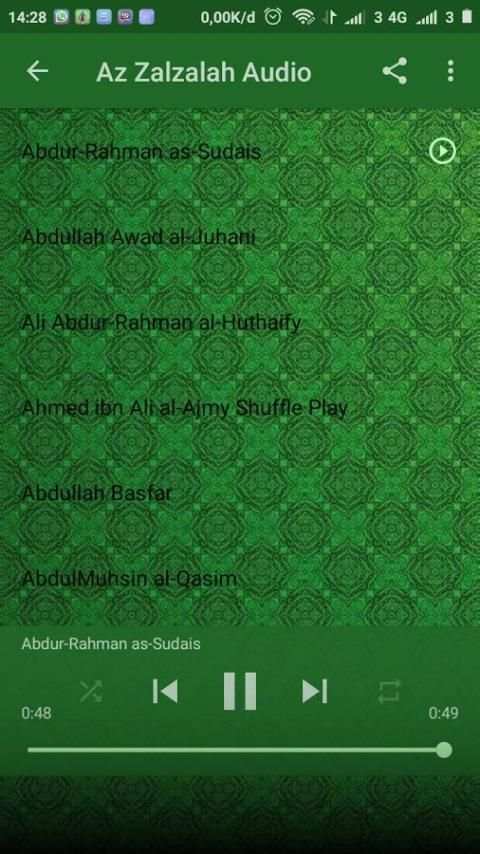 Surah Az Zalzalah screenshot 2