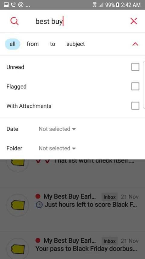Email App - Fast Mail for Android скриншот 3
