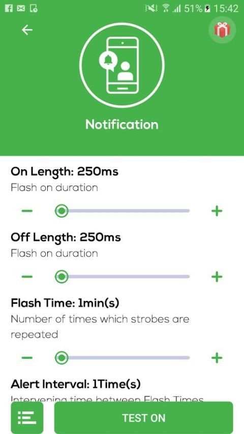 Ringing Flashlight screenshot 1