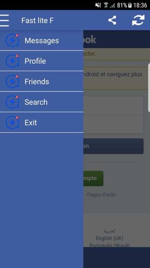 Super Lite for F B(fast) screenshot 1