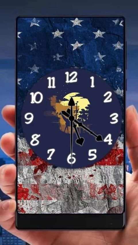 US Analog Clock Live Wallpaper screenshot 2