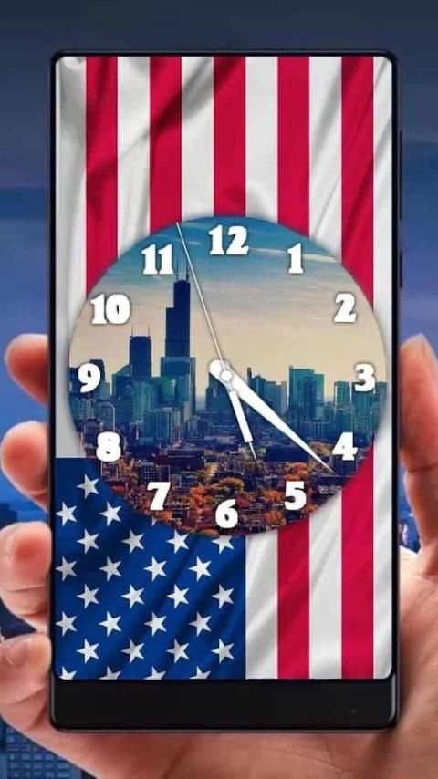 US Analog Clock Live Wallpaper screenshot 4