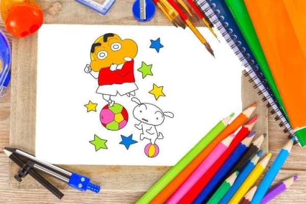 coloring game for Shinchan screenshot 2