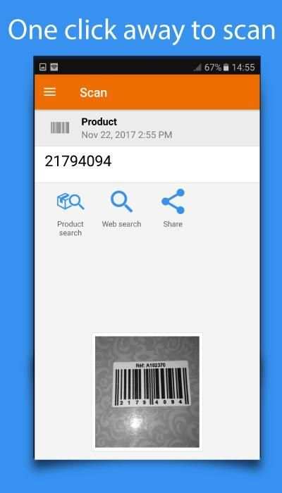 Scan QR codes & Barecodes скриншот 2