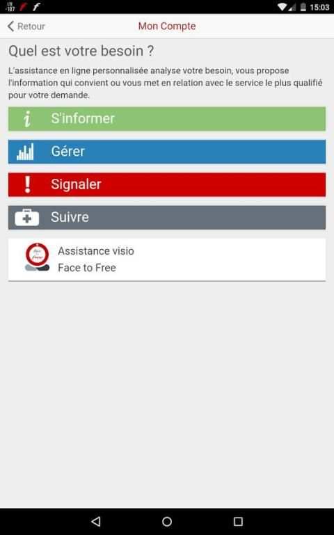 Face to Free (Assistance Free) screenshot 4