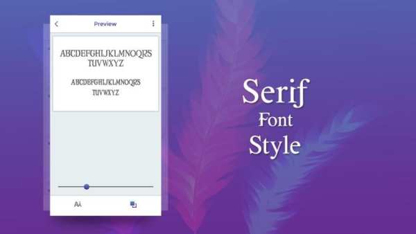 Serif Fonts Style 5 تصوير الشاشة