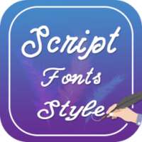 ikon Script Fonts Style