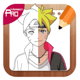 ikon How to draw Boruto characters Step by step