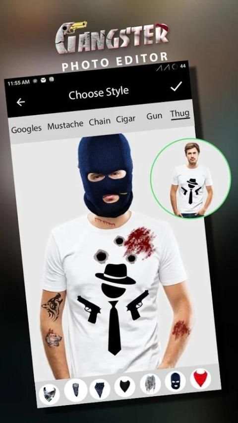 Gangster Photo Editor स्क्रीनशॉट 5