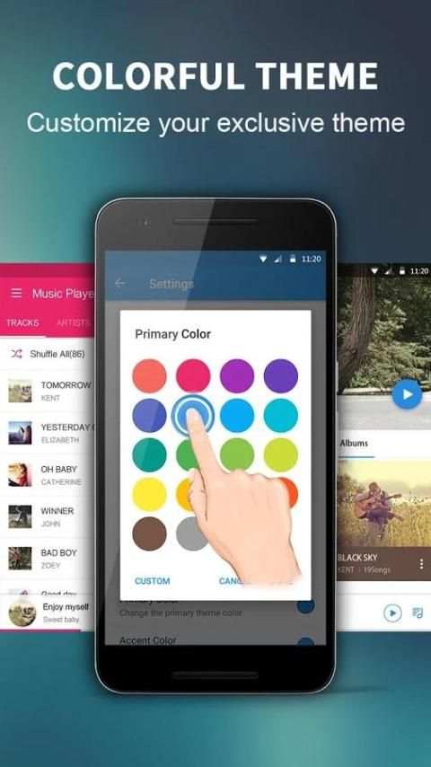 Music Player - Equalizer & Colorful Theme 4 تصوير الشاشة